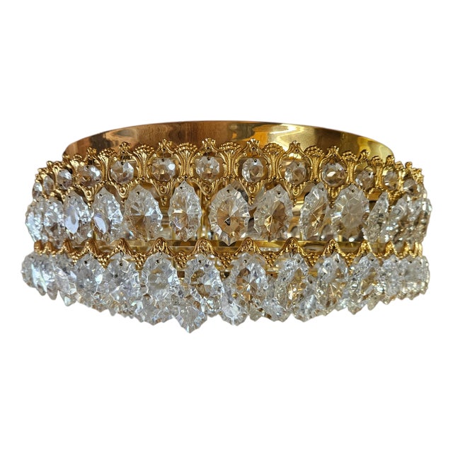 Hollywood Regency German Ceiling Light from Palwa, 1970s For Sale