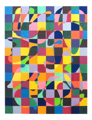 Contemporary Abstract Oil on Canvas Painting "Balancing Act" by Dana Gordon
