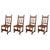 19th Set of Four Spanish Carved Chairs with Leather Seat and Back For Sale - Image 10 of 18
