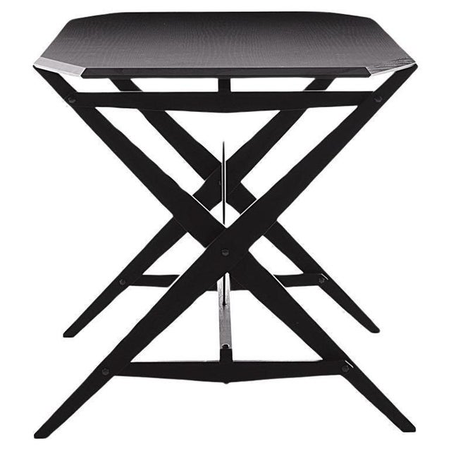 Black Cavalletto Table in Black Stained Wood by Franco Albini for Cassina For Sale - Image 8 of 8