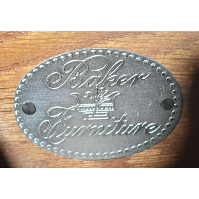 Brown Baker Solid Mahogany Lowboy Dresser Williamsburg Style For Sale - Image 8 of 9