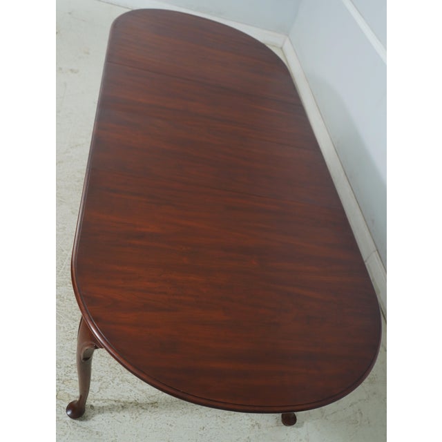 1990s Henkel Harris Model 2205 Cherry Dining Room Table For Sale - Image 12 of 18
