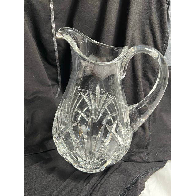 Vintage University of Florida Waterford Crystal Pitcher For Sale In Savannah - Image 6 of 9