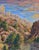 Late 20th Century Vintage Utah Desert Range Landscape Painting, Oil on Canvas For Sale - Image 5 of 8
