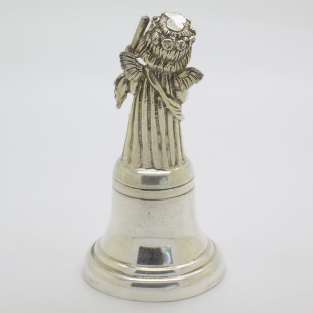 Vintage Italian Silver Brandimarte Angel Bell Figurine, Florence, 1980s For Sale - Image 6 of 14