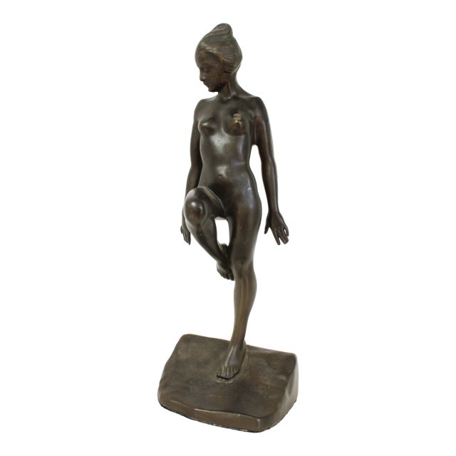 Early 20th Century Art Deco Bronze Sculpture For Sale