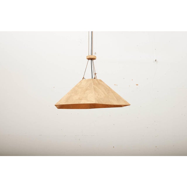 Late 20th Century Zanil Pendant Lamp in Cork by Wilhelm Zannoth for Ngo Maurer, 1974 For Sale - Image 5 of 13