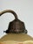 Art Nouveau Brass 3-Arm Chandelier with Scalloped Glass Shades, 1920s For Sale - Image 6 of 9