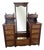 Antique Victorian Burr Walnut Dressing Table, 1880 For Sale