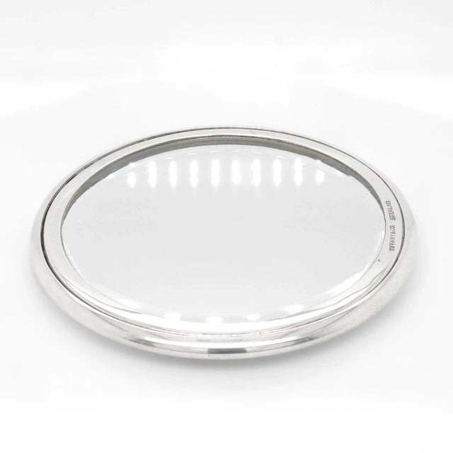 Silver Antique Tiffany & Co. Sterling Silver Hand Mirror For Sale - Image 8 of 11