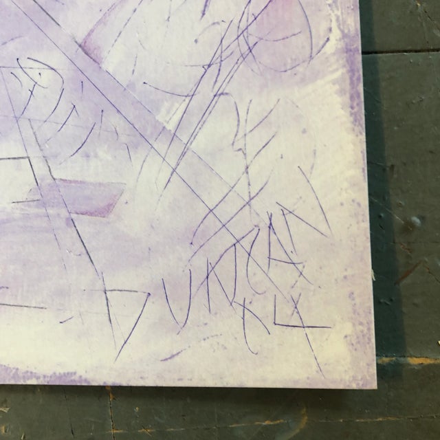 Original encaustic painting/drawing on paper signed bottom right 11 x 14 unframed