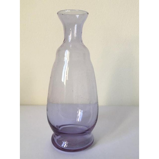 Postmodern Purple Murano Glass Bottle, Italy, 1960s For Sale - Image 10 of 18