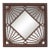 Late 19th Century Aesthetic Movement Carved Wood Wall Mirror With Sunburst Frame For Sale