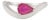 Handmade Pear Shaped Natural Ruby Wave Ring Size 6 in 14k Gold Christmas Gift For Sale