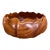 Vintage Hand-Carved Decorative Wood Bowl by Pacific Traders - Made in the Philippines for Aloha Hawaii For Sale