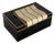 1980s Vintage Maitland Smith Tessellated Black & Beige Stone Brass Rectangular Box For Sale