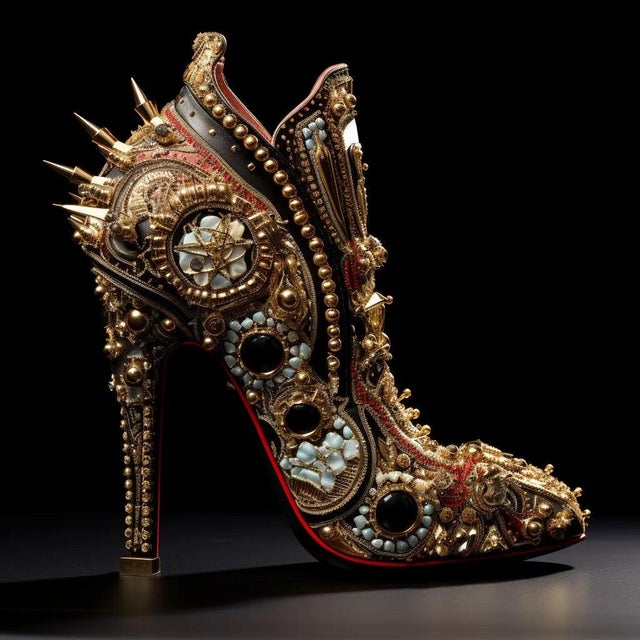 Original Photograph Print Extravagant Shoe. Photograph size (in): 30 x 30 Premium Luster Photo Paper 290 gsm. Unframed....