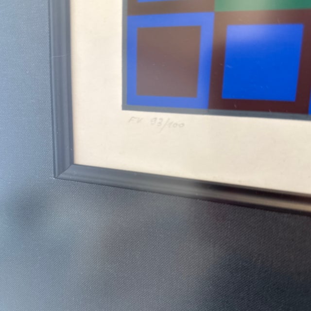 Victor Vasarely Microcosmos Vintage Print For Sale - Image 10 of 12