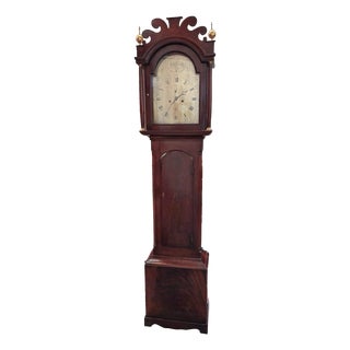 Georgian Mahogany Longcase Clock For Sale