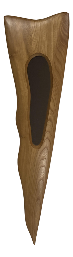 Irish Freeform Elm Mirror by Sheamus Malone, 2001