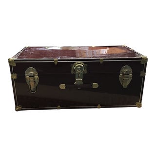 Vintage Industrial Military Trunk For Sale