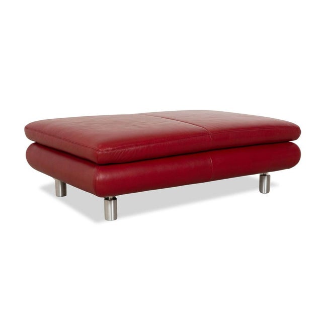 Red Red Leather Ottoman from Koinor For Sale - Image 8 of 8