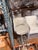 Early 21st Century Attributed Vanguard Light Gray Leather Counter Stool With Chrome Pedestal Base For Sale - Image 5 of 5