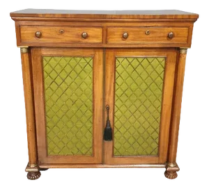 Vintage Regency Mahogany Side Cabinet