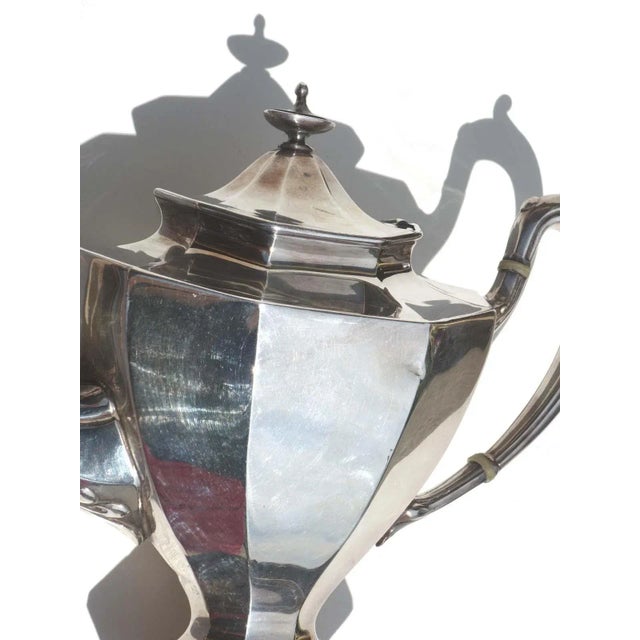Silver Antique Silver Plated Tea and Coffee Set from Reed & Barton, Set of 5 For Sale - Image 8 of 12