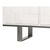 Contemporary Credenza, 94" - Embossed White Leather on Iron Base For Sale - Image 10 of 11