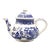 English Blue Willow Ware Teapot For Sale