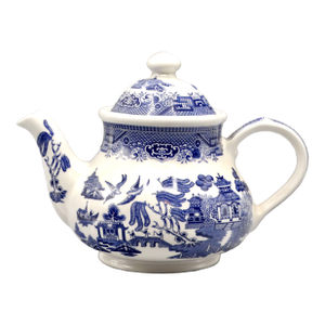 English Blue Willow Ware Teapot