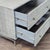Wood Cb2 Shagreen Modern Grey 4-Drawer Dresser With Metal Base For Sale - Image 7 of 11