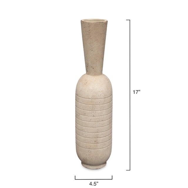 Contemporary Jamie Young Channel Ceramic Decorative Vase For Sale - Image 3 of 9
