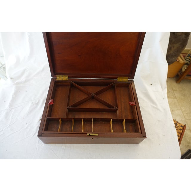 Victorian England Sewing Box Worker For Sale - Image 3 of 5