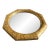 Vintage 1970s Hollywood Regency Octagonal Bamboo & Mother-of-Pearl Wall Mirror For Sale