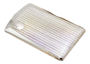 Rectangular Silver Cigarette Case with Strips