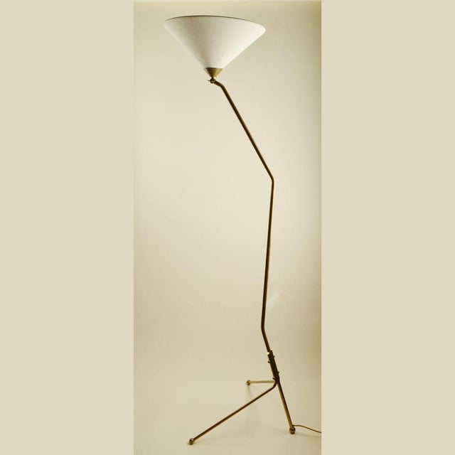 1950s Mid-Century Modern Italian Brass Floor Lamp, 1950s For Sale - Image 5 of 11