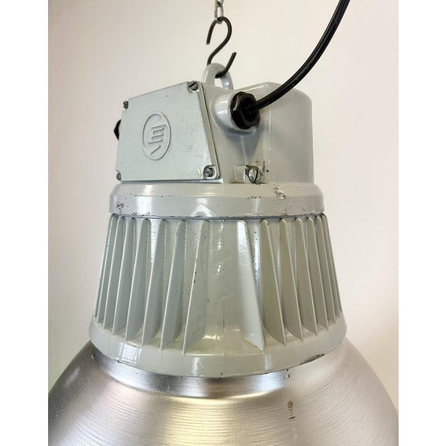 Large Industrial Aluminium Pendant Light from Elektrosvit, 1960s For Sale - Image 10 of 18