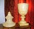 Rustic European Antique Neoclasical Alabaster Covered Urn For Sale - Image 3 of 5