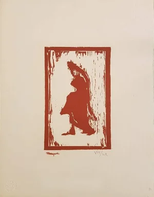 Woman Figure - Original Woodcut Print by A. Marquet - 1910 ca. 1910 ca.