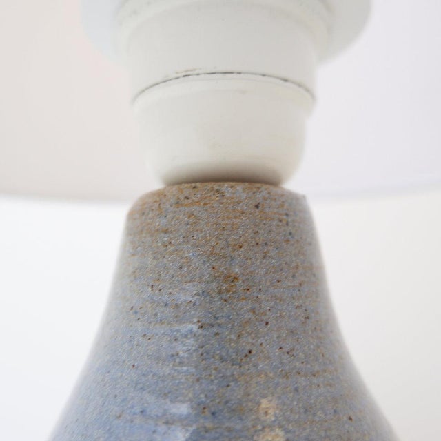 Vintage Two-Tone Finish Ceramic Table Lamps, 1980s, Set of 2 For Sale - Image 9 of 12