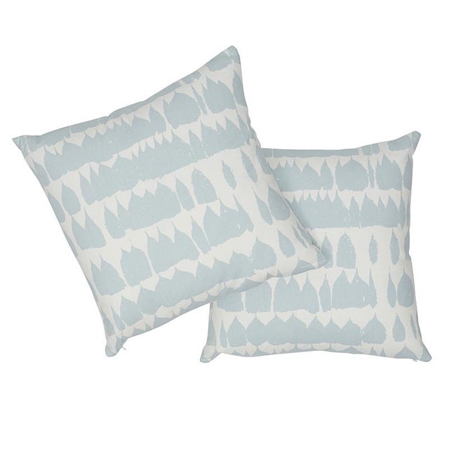 Mid-Century Modern Schumacher Queen of Spain 20" Pillow in Sky For Sale - Image 3 of 6