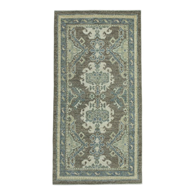 Turkish Oushak Rug 2'8" x 5'4" #19457 For Sale