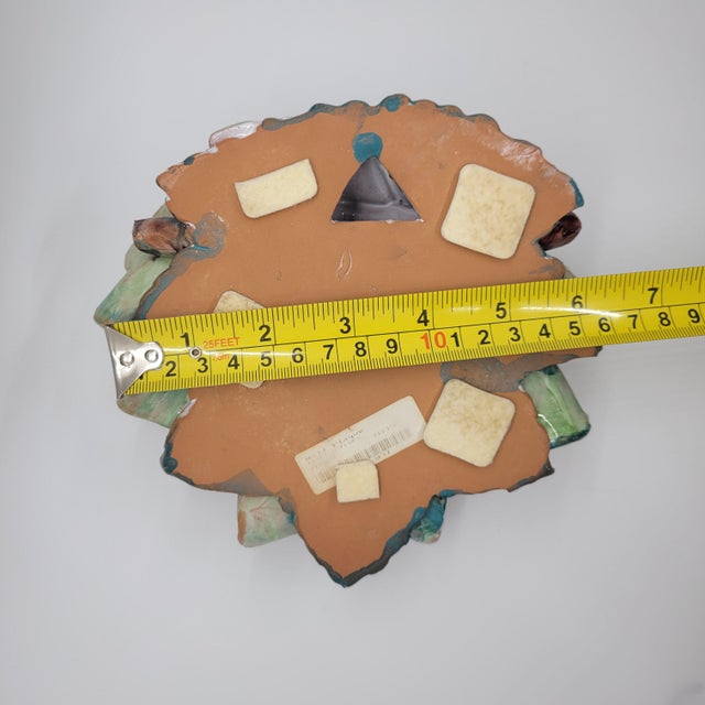 Ceramiche Perconte Sciacca Italy Majolica Ceramic Figs Fruit Wall Plaque 3d Decor For Sale - Image 11 of 12