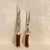 Rustic European Vintage Stag Horn Handle Carving Knife and Fork by Stiletto - A Pair For Sale - Image 3 of 9