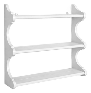 Vintage Oak Wall Display Rack