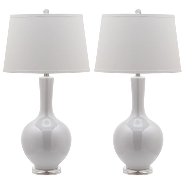 Blanche Gourd Lamp - White, a Pair For Sale - Image 9 of 9