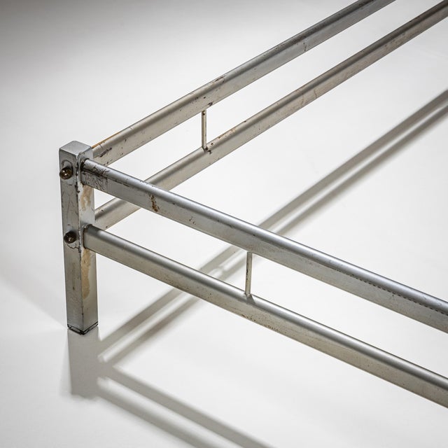 Bed With Brass Headboard by Luciano Frigerio, Italy, 1970s For Sale - Image 10 of 11