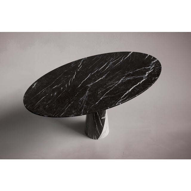 Yang Alexander Black Marble Dining Table For Sale - Image 4 of 4